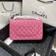 Chanel Large Classic Handbag Silver Hardware Pink For Women, Women’s Handbags, Shoulder Bags 11.8in/30cm