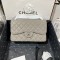 Chanel Large Classic Handbag Silver Hardware Grey For Women, Women’s Handbags, Shoulder Bags 11.8in/30cm