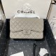 Chanel Large Classic Handbag Silver Hardware Grey For Women, Women’s Handbags, Shoulder Bags 11.8in/30cm