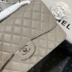 Chanel Large Classic Handbag Silver Hardware Grey For Women, Women’s Handbags, Shoulder Bags 11.8in/30cm