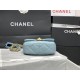 Chanel Mini Flap Bag Gold-Tone Metal Blue Bag For Women 13cm/5in