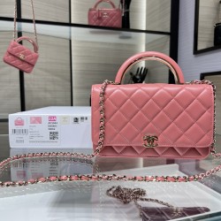 Chanel WOC 19 Chain Wallet Bag Gold Hardware Pink For Women, Women’s Handbags, Shoulder Bags 7.5in/19cm