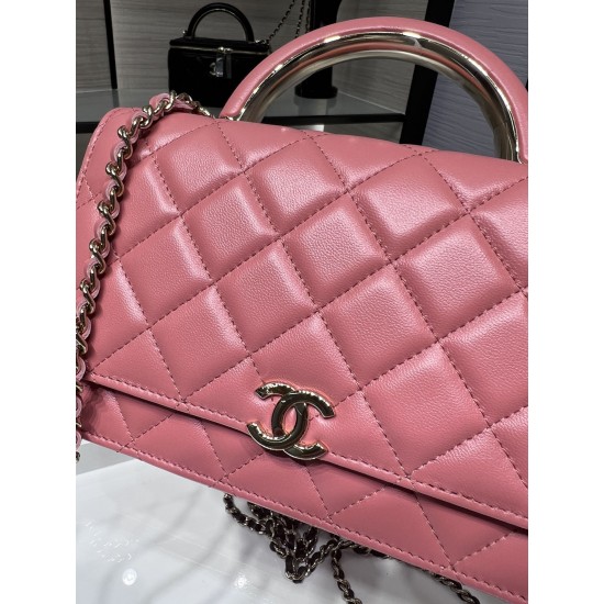 Chanel WOC 19 Chain Wallet Bag Gold Hardware Pink For Women, Women’s Handbags, Shoulder Bags 7.5in/19cm