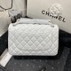 Chanel Large Classic Handbag Silver Hardware White For Women, Women’s Handbags, Shoulder Bags 11.8in/30cm