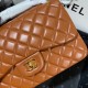 Chanel Large Classic Handbag Gold Hardware Brown For Women, Women’s Handbags, Shoulder Bags 11.8in/30cm