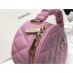 Chanel Vanity Case Shiny Gold Pink Bag For Women 9.5cm/3.7in