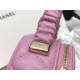 Chanel Vanity Case Shiny Gold Pink Bag For Women 9.5cm/3.7in