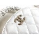 Chanel Vanity Case Shiny Gold White Bag For Women 9.5cm/3.7in