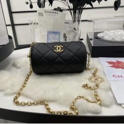 Chanel Bowling Mini Black Bag For Women 11cm/4.3in AS3384 B08482 94305