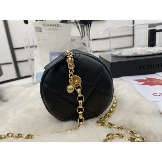 Chanel Bowling Mini Black Bag For Women 11cm/4.3in AS3384 B08482 94305