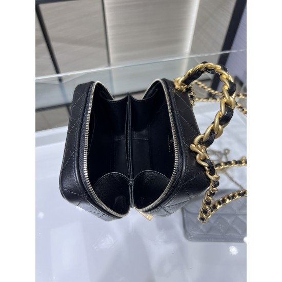 Chanel Vanity With Chain Black Bag For Women 9cm/3.5in AP2920 B08811 94305