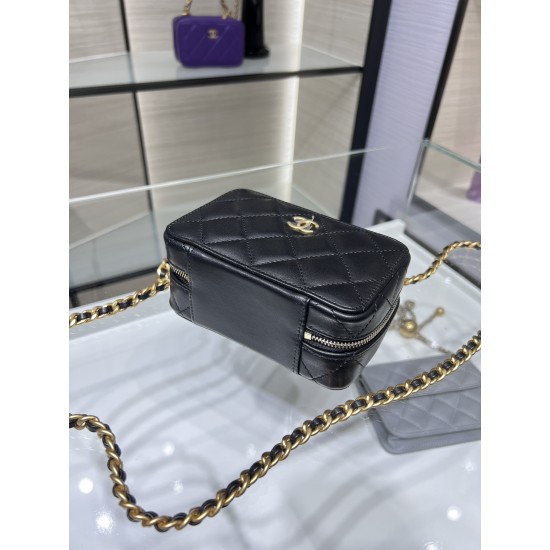 Chanel Vanity With Chain Black Bag For Women 9cm/3.5in AP2920 B08811 94305