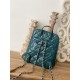 Chanel Rucksack Backpack Mallard Green Bag For Women 21cm/8in