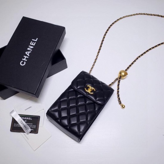 Chanel Quilted Phone Holder Bag For Women 11cm/4.3in