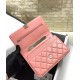 Chanel Hand-Held Oblique Cross Bag Pink For Women, Women’s Bags 6.7in/19cm