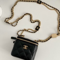 Chanel Small Vanity With Chain Black For Women, Women’s Bags 4.3in/11cm