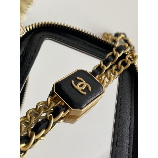 Chanel Small Vanity With Chain Black For Women, Women’s Bags 4.3in/11cm