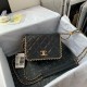 Chanel Flapbag With Chain Black For Women, Women’s Bags 8.3in/21cm