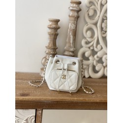 Chanel Mini Bucket Bag With Strap White For Women, Women’s Bags 4.9in/12.5cm AP2913 B05052 10601