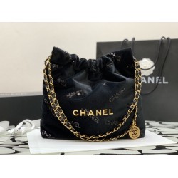 Chanel Small CHANEL 22 Handbag Black For Women, Women’s Bags 11.8in/30cm