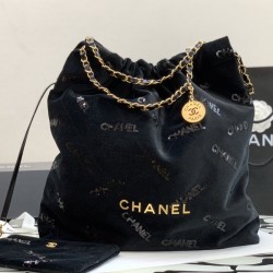 Chanel Big CHANEL 22 Handbag Black For Women, Women’s Bags 18.9in/48cm