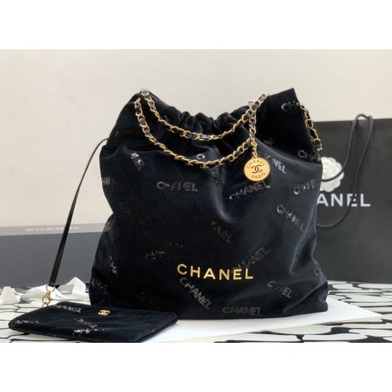 Chanel Big CHANEL 22 Handbag Black For Women, Women’s Bags 18.9in/48cm