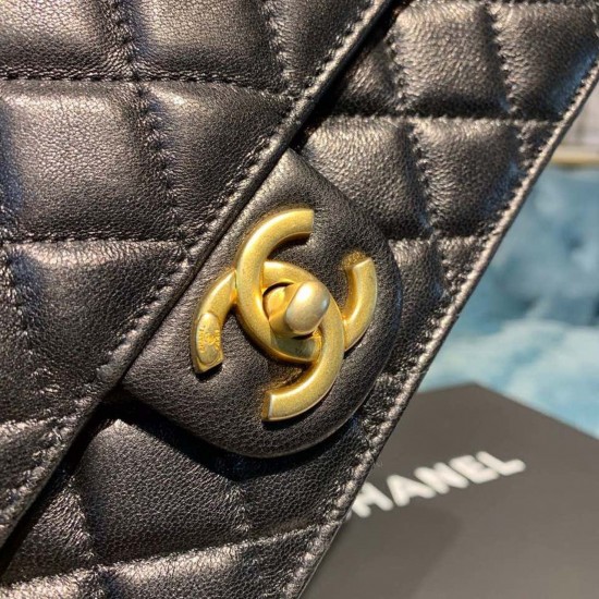 Chanel Short Pearl Handle Bag Gold Toned Hardware Black For Women, Women’s Handbags, Shoulder And Crossbody Bags 8.2in/21cm AS0585