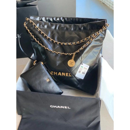 Chanel 22 Handbag Black For Women 16.4in/42cm AS3261 B08872 94305