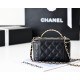 Chanel Small Vanity Case Black For Women 6.7in/17cm AS3171