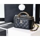 Chanel Small Vanity Case Black For Women 6.7in/17cm AS3171