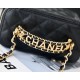 Chanel Small Vanity Case Black For Women 6.7in/17cm AS3171