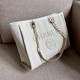 Chanel Deauville Tote Tweed Bag Summer Collection White For Women 15.7in/40cm