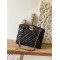 Chanel Vintage Black Medium Quilted Caviar Tote Bag For Women 28cm/11in