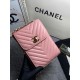 Chanel Chevron Trendy Cc Phone Pink Bag For Women 18cm/7in