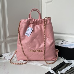 Chanel Backpack Light Pink Large Bag For Women 51cm/20in