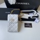 Chanel Phone Holder White Bag For Women 15cm/6in