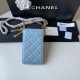 Chanel Phone Holder Blue Bag For Women 15cm/6in