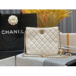 Chanel Hobo Handbag White Bag For Women 16cm/6in