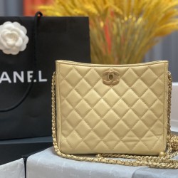 Chanel Hobo Handbag Beige Bag For Women 16cm/6in