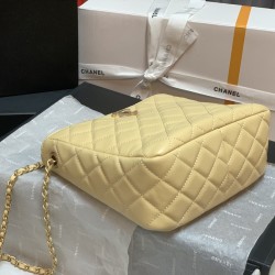 Chanel Hobo Handbag Beige Bag For Women 16cm/6in