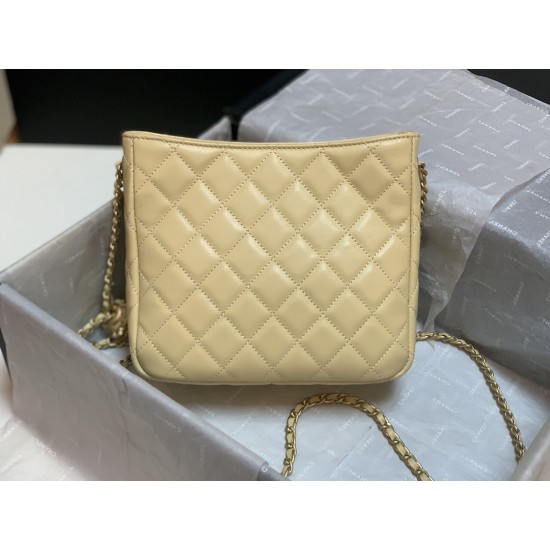 Chanel Hobo Handbag Beige Bag For Women 16cm/6in