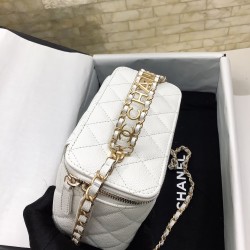 Chanel Small Vanity Case White For Women, Women’s Bags 5.9in/15cm