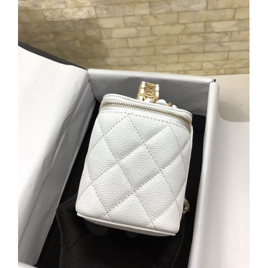 Chanel Small Vanity Case White For Women, Women’s Bags 5.9in/15cm