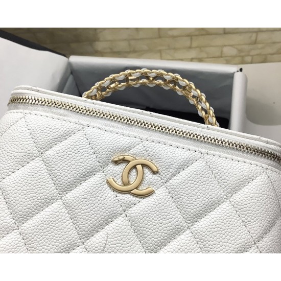 Chanel Small Vanity Case White For Women, Women’s Bags 5.9in/15cm