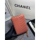 Chanel Chevron Trendy Cc Phone Nude Bag For Women 18cm/7in