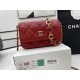 Chanel Classic Distressed Red For Women, Women’s Bags 4.7in/12cm