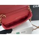 Chanel Classic Distressed Red For Women, Women’s Bags 4.7in/12cm