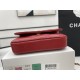 Chanel Classic Distressed Red For Women, Women’s Bags 4.7in/12cm