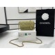 Chanel Classic Distressed Green For Women, Women’s Bags 4.7in/12cm