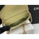 Chanel Classic Distressed Green For Women, Women’s Bags 4.7in/12cm